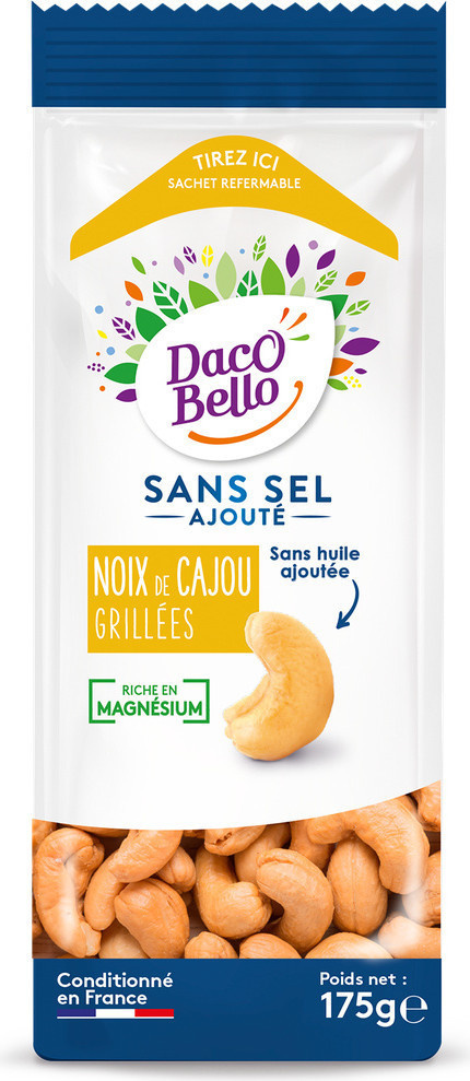 Noix de cajou sans sel ajouté Daco Bello