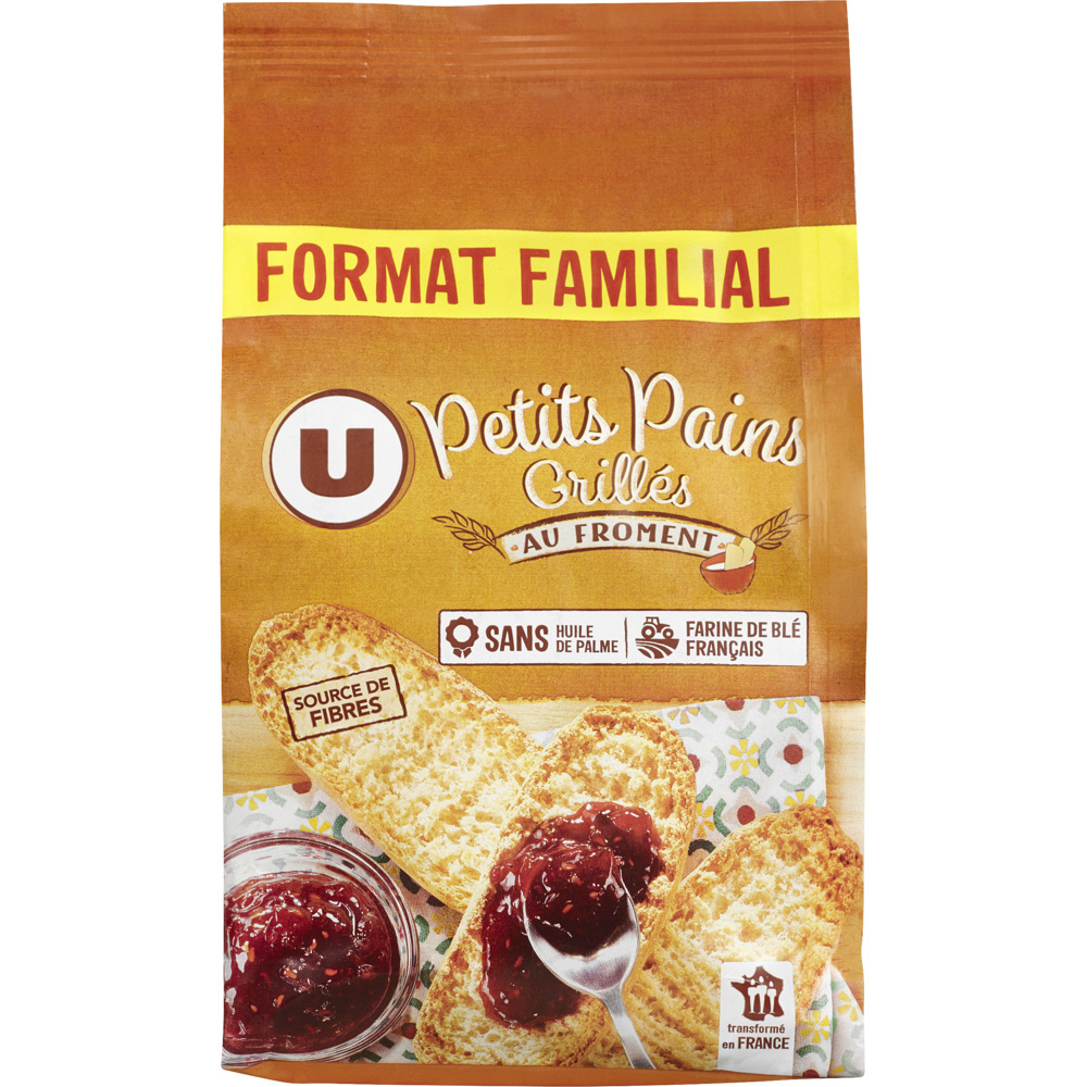 Petits pains grillés au froment U 