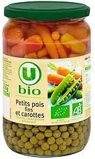 Petits pois et carottes bio U