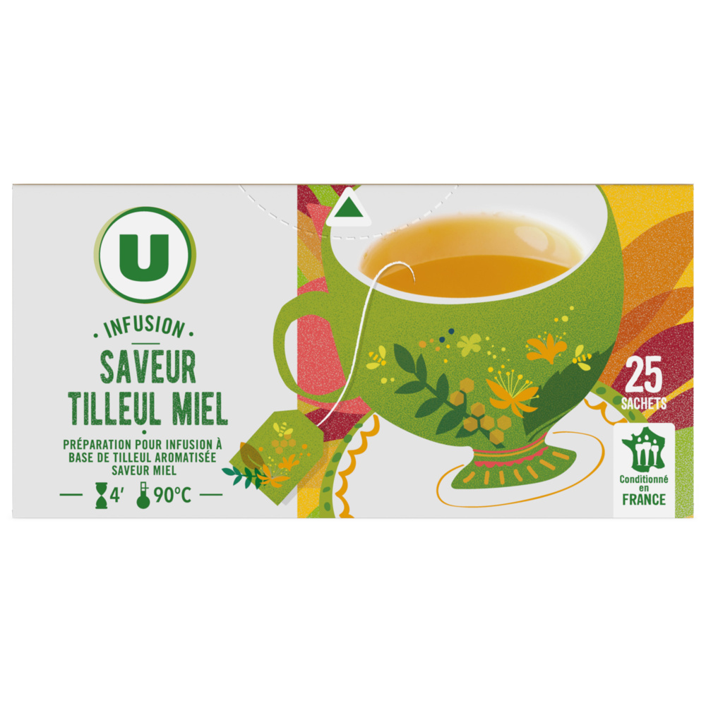 Infusion saveur Tilleul et Miel U
