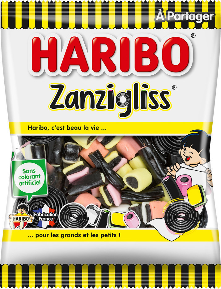 Zanzigliss bonbons Haribo 