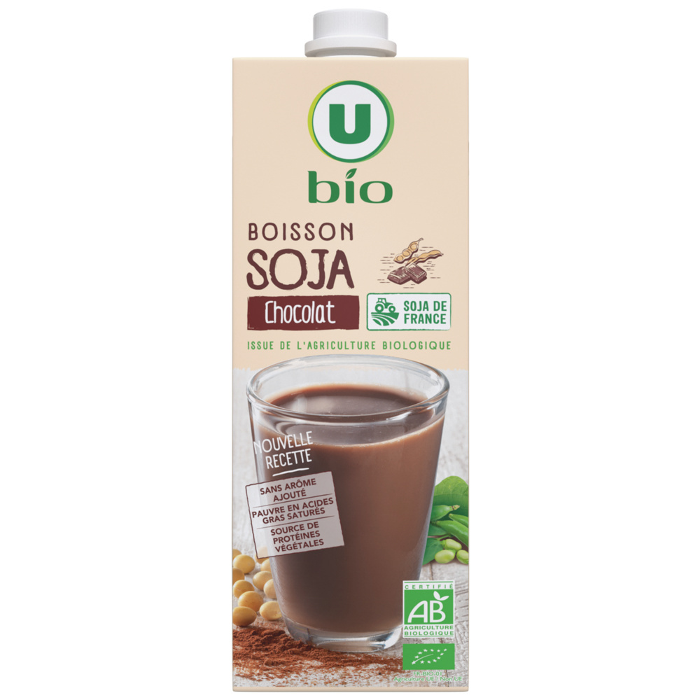 Lait soja au chocolat bio U