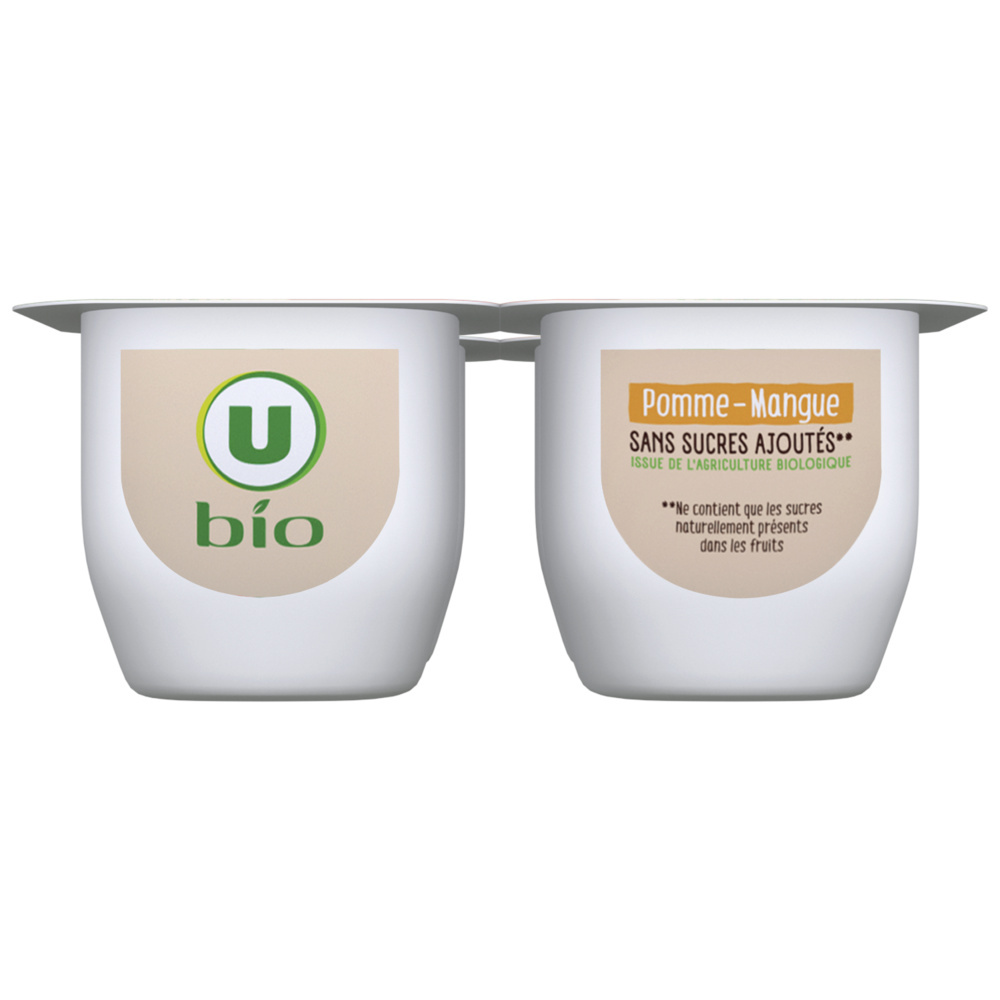 Compote de pomme et mangue bio U