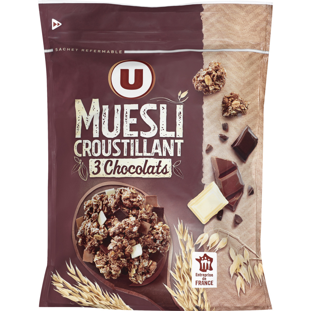 Muesli Croustillant aux 3 Chocolats U