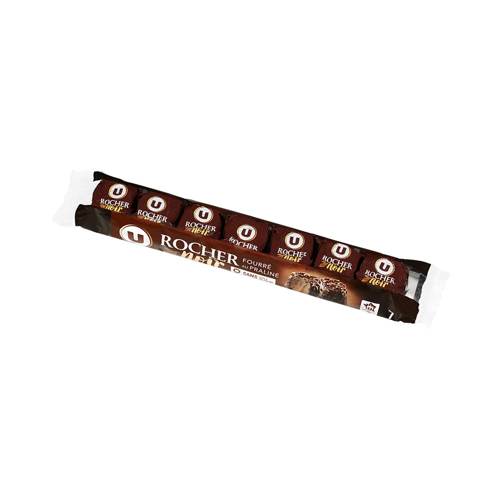 Rochers chocolat praliné noir Suchard 