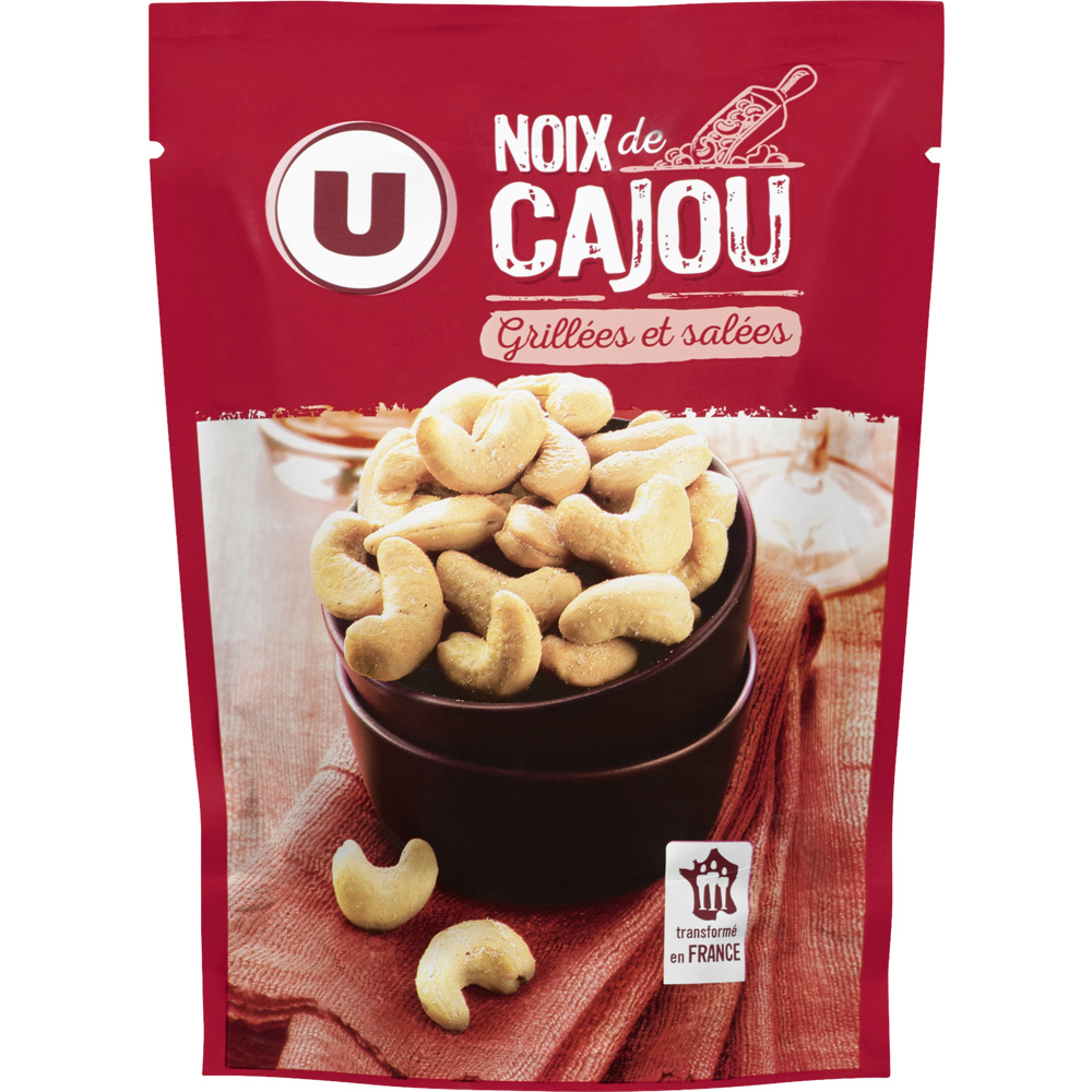Noix de cajou grillées salées U