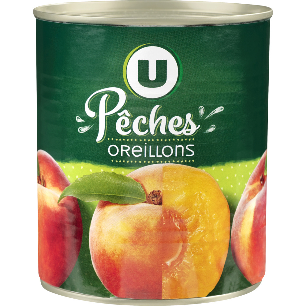 Oreillons de Pêches au sirop léger U