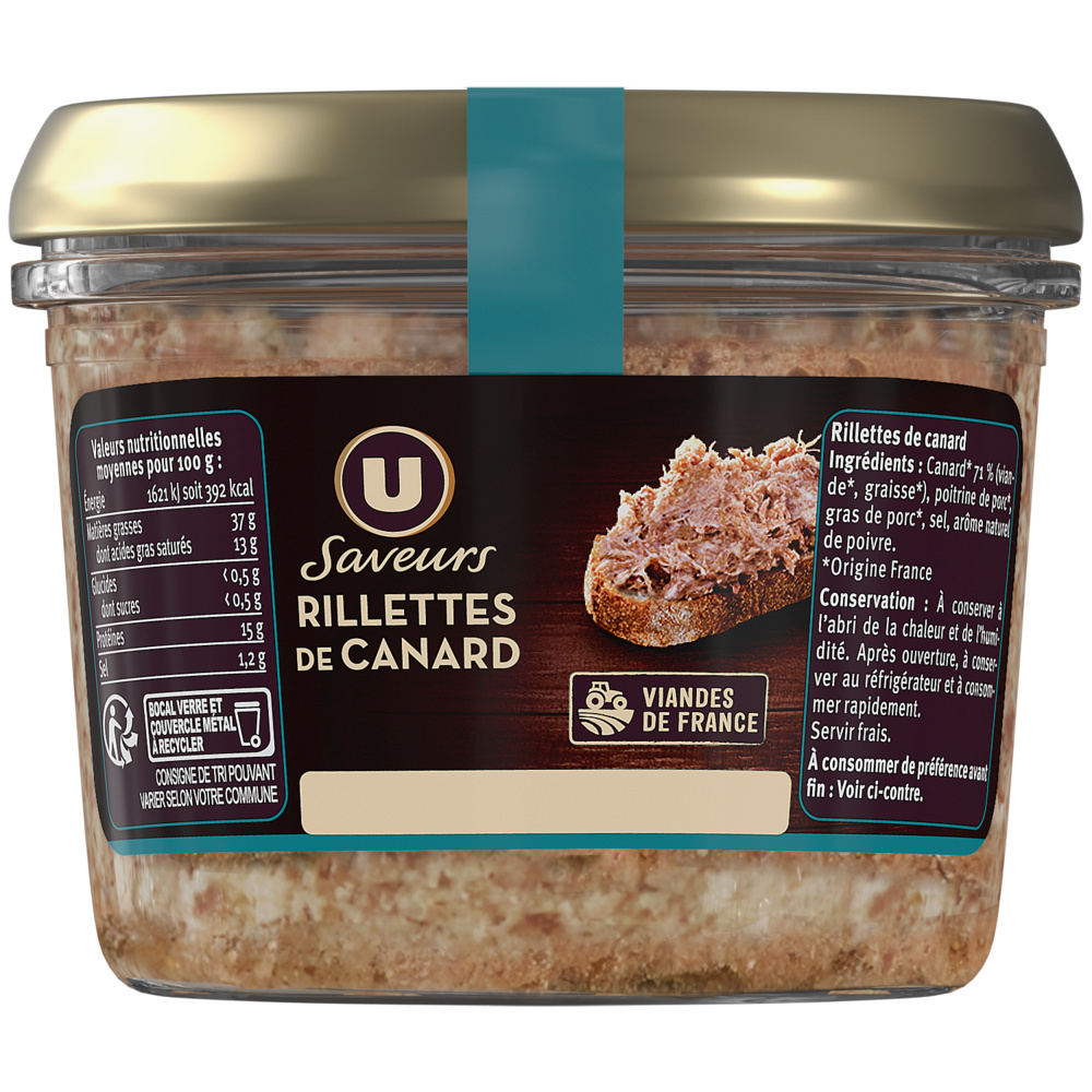 Rillettes de canard U 