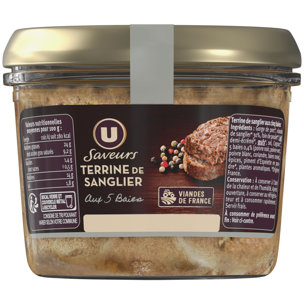 Terrine de Sanglier aux 5 baies U