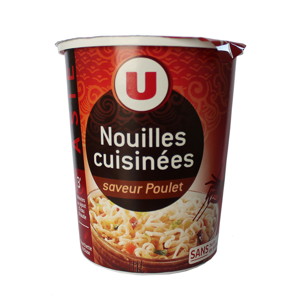 Nouilles cuisinées saveur poulet U