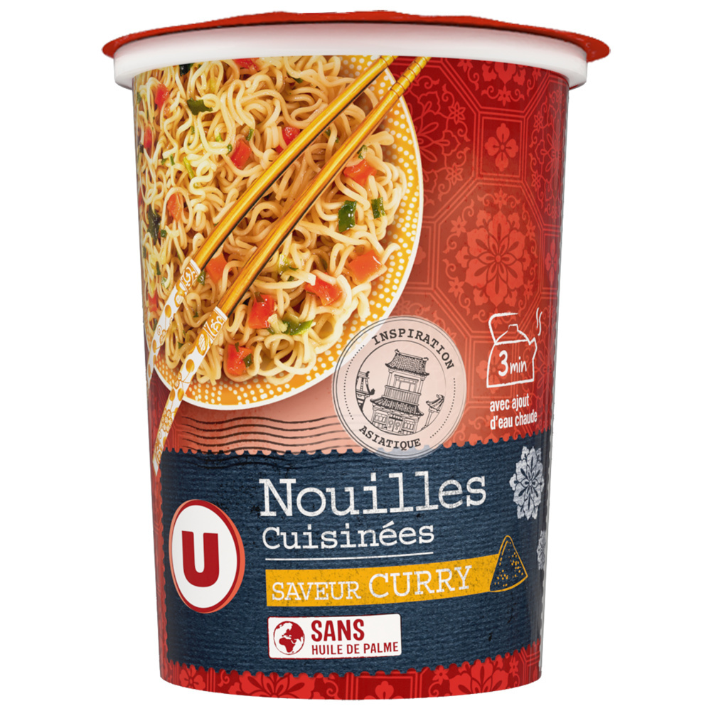 Nouilles cuisinées saveur curry U