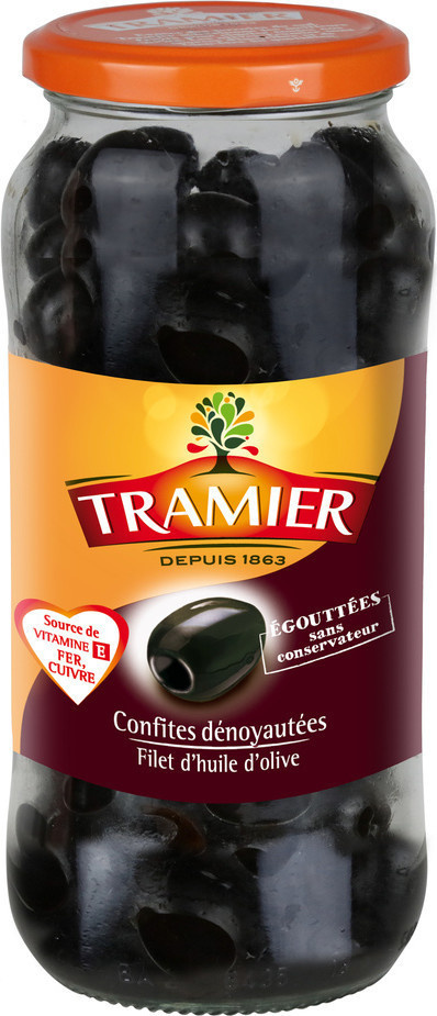 Olives noires confites Tramier 