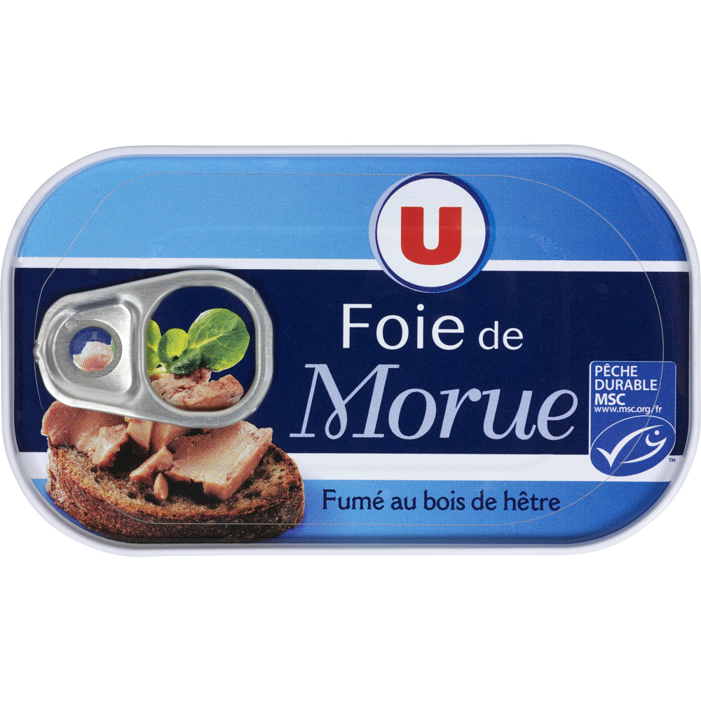 Foie de morue fumé au feu de bois U