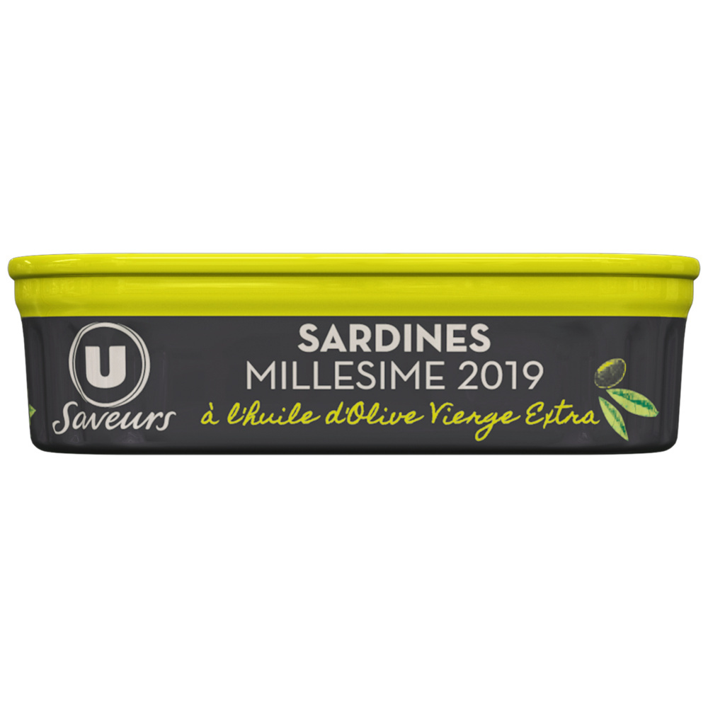 Sardines millésimées à l'huile d'olive vierge extra U