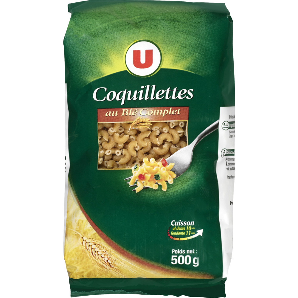 Coquillette au blé complet U