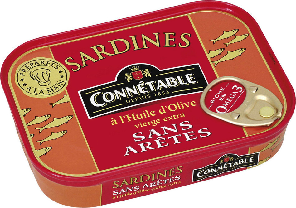Sardines sans arêtes à l'huile d'olive Connetable 