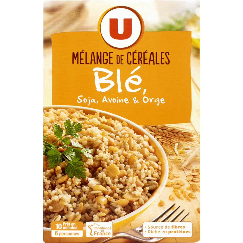 Mélange de céréales blé, soja, avoine et orge U