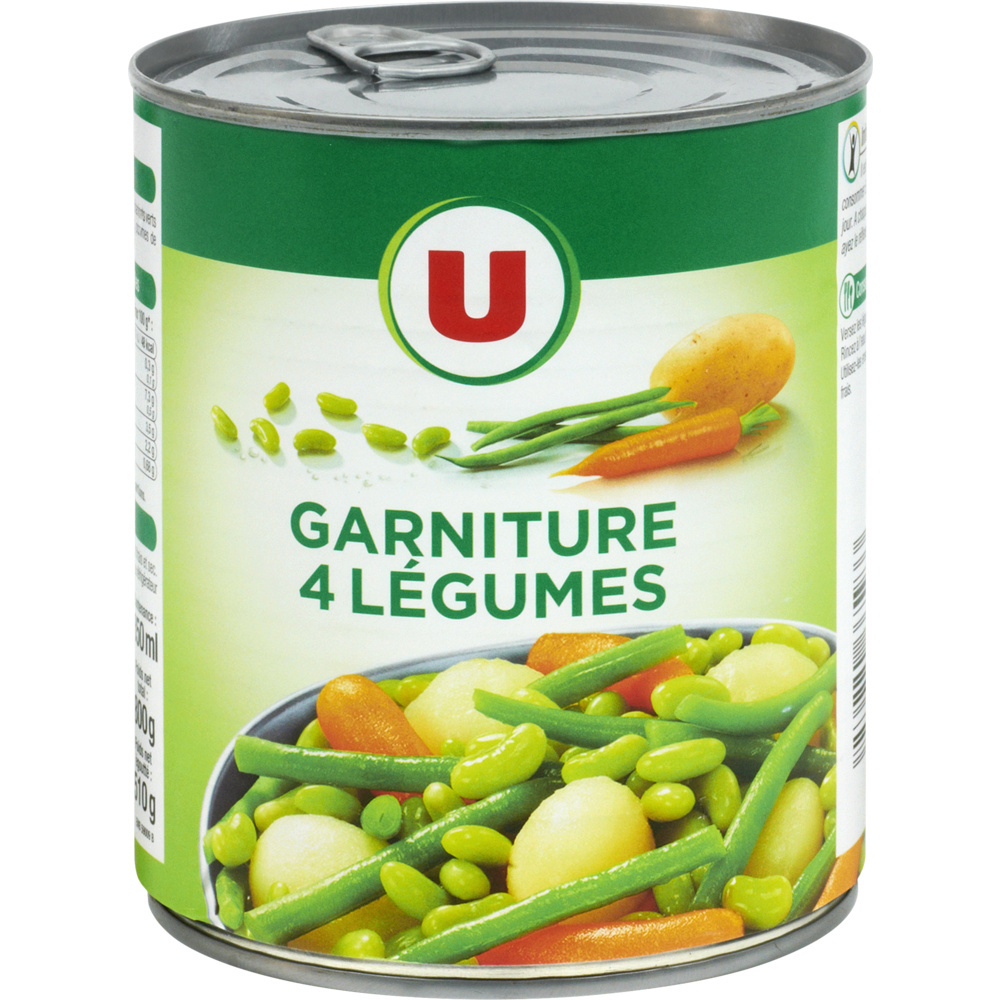 Garniture aux quatres légumes U