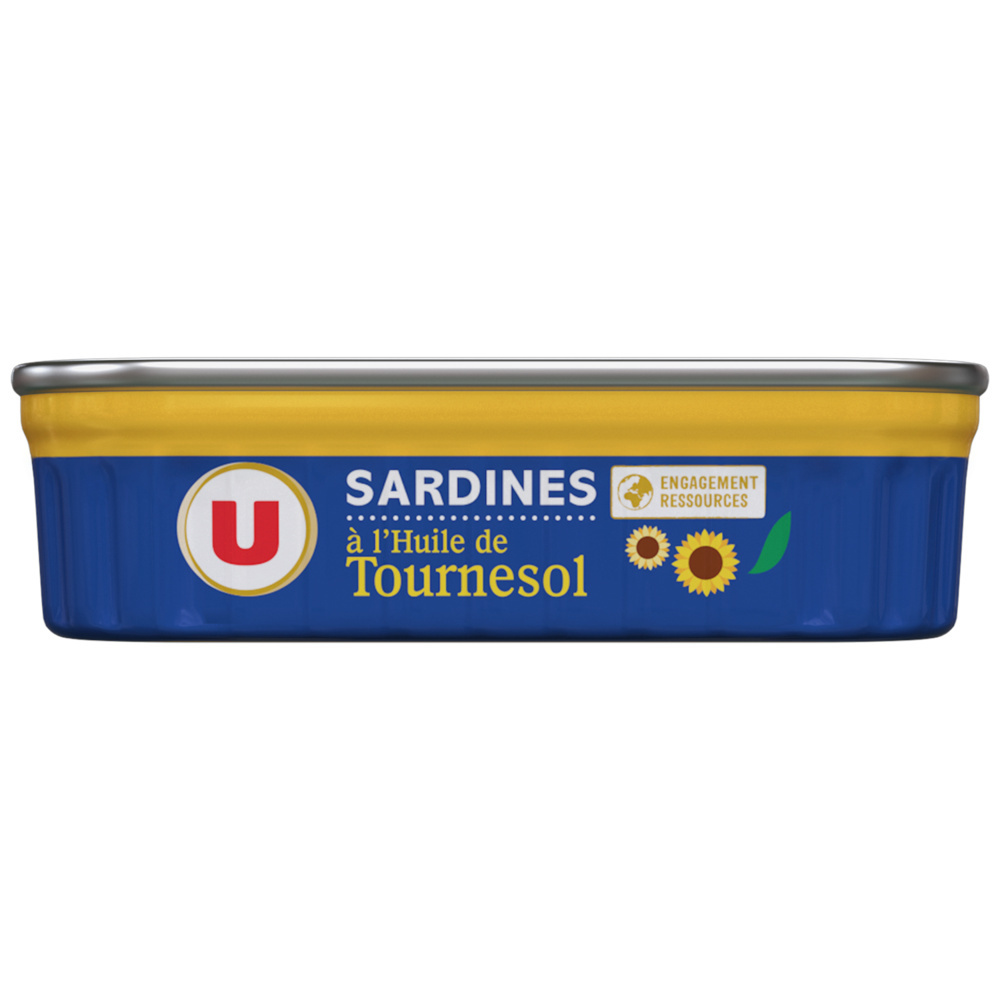 Sardines à l'huile de tournesol U 