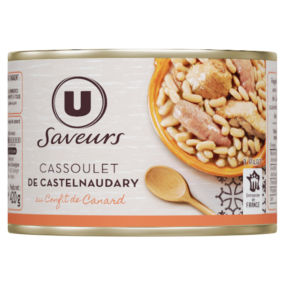 Cassoulet de castelnaudary au confit de canard U