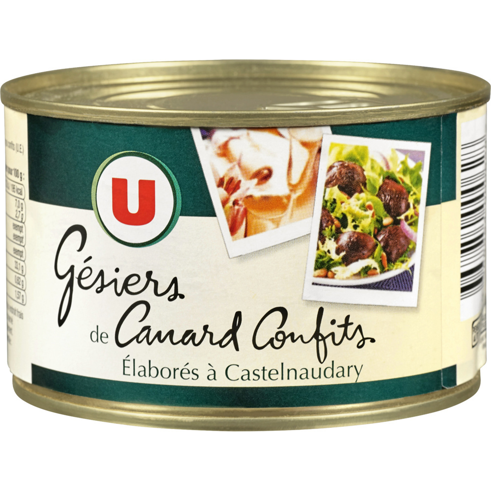 Duck gizzards confit U