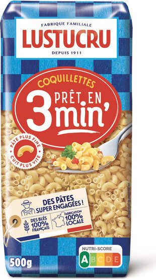 Coquilettes Lustucru cuisson rapide