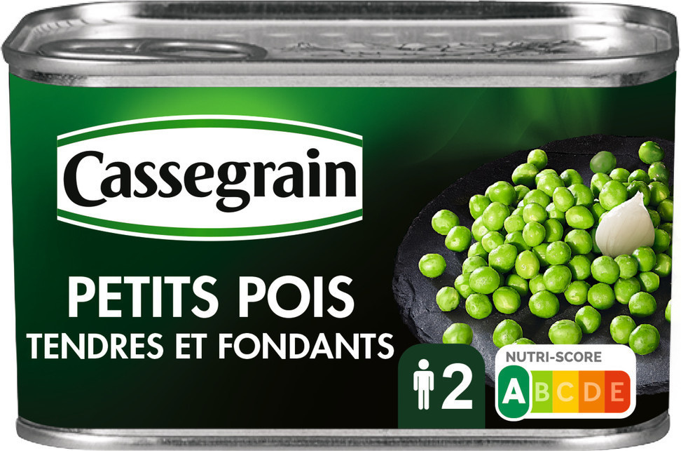 Petits pois tendres et fondants Cassegrain 