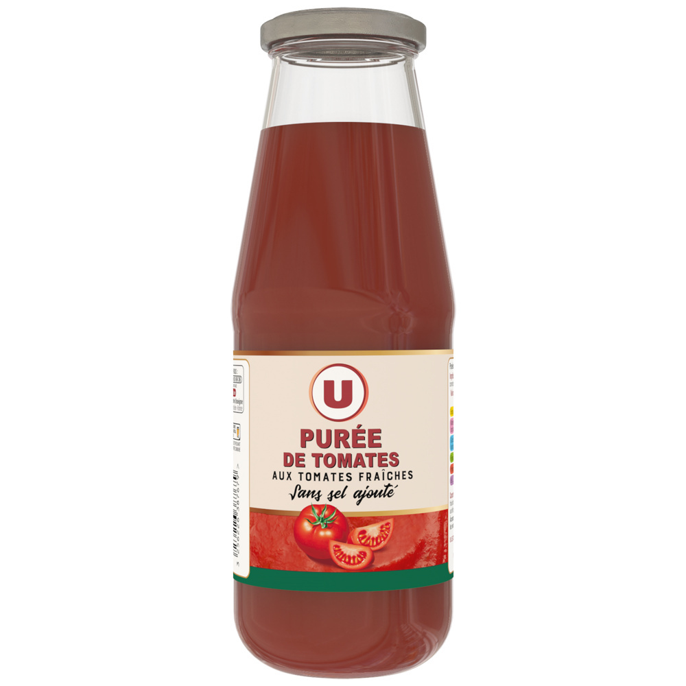 Purée de tomates fraîches sans sel ajouté U