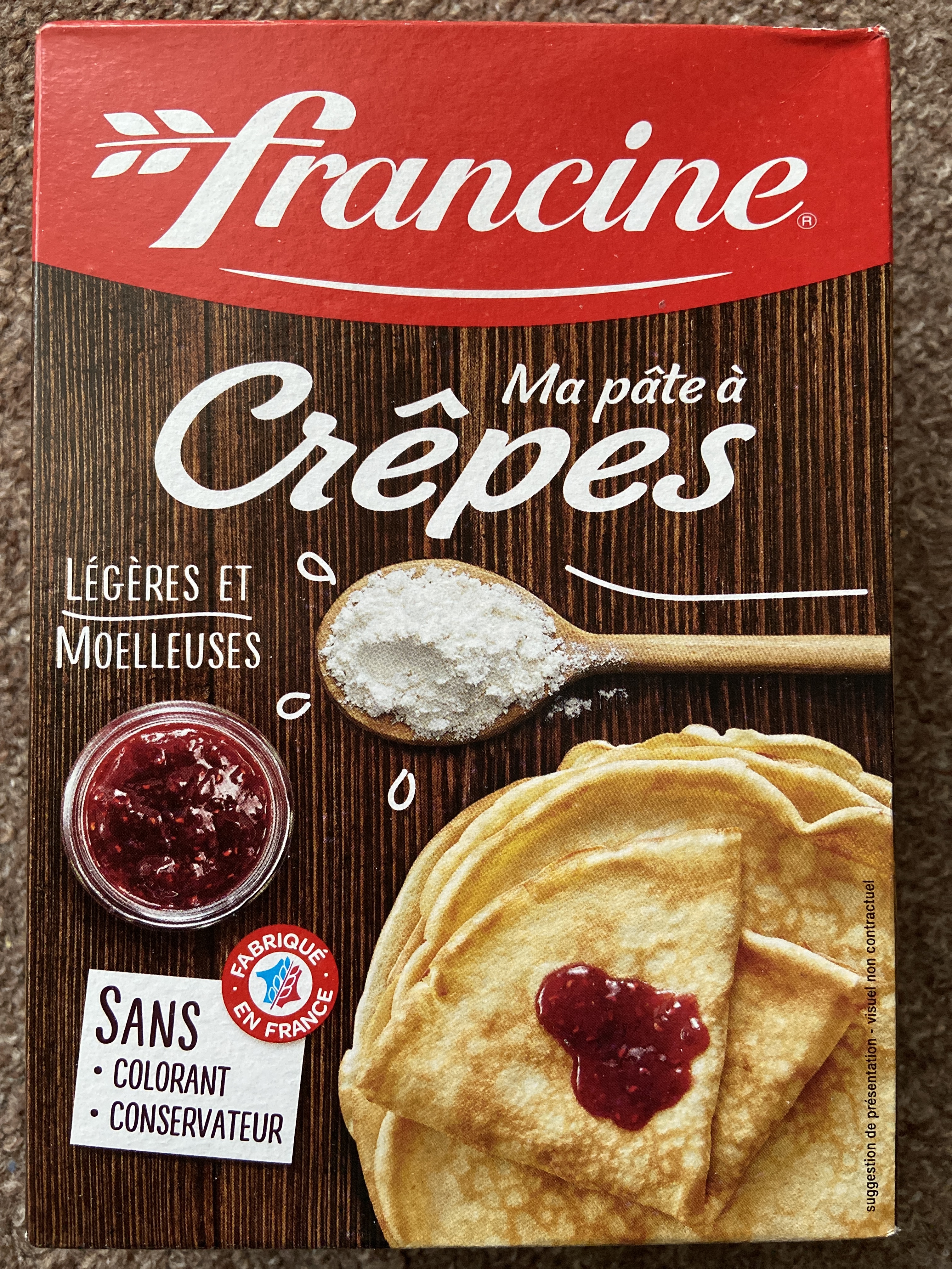 Ma pâte à crêpes Francine 