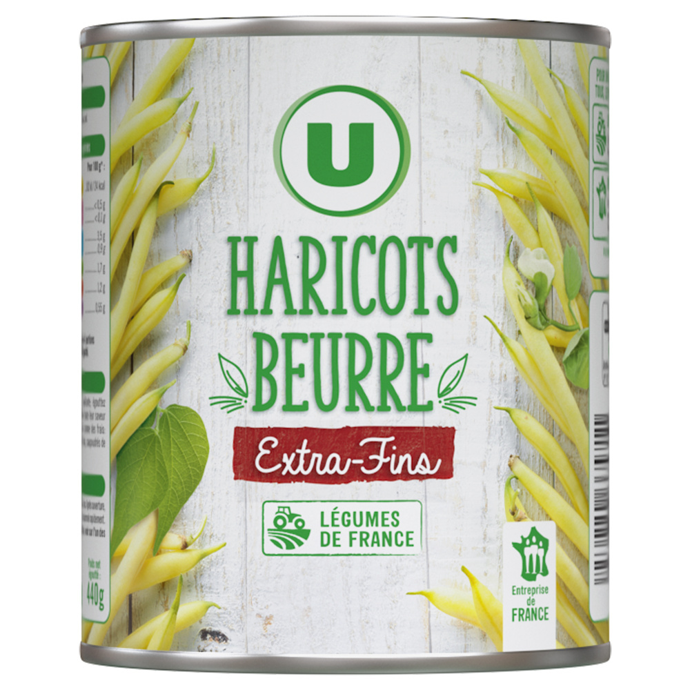 Haricots beurre extra fins U