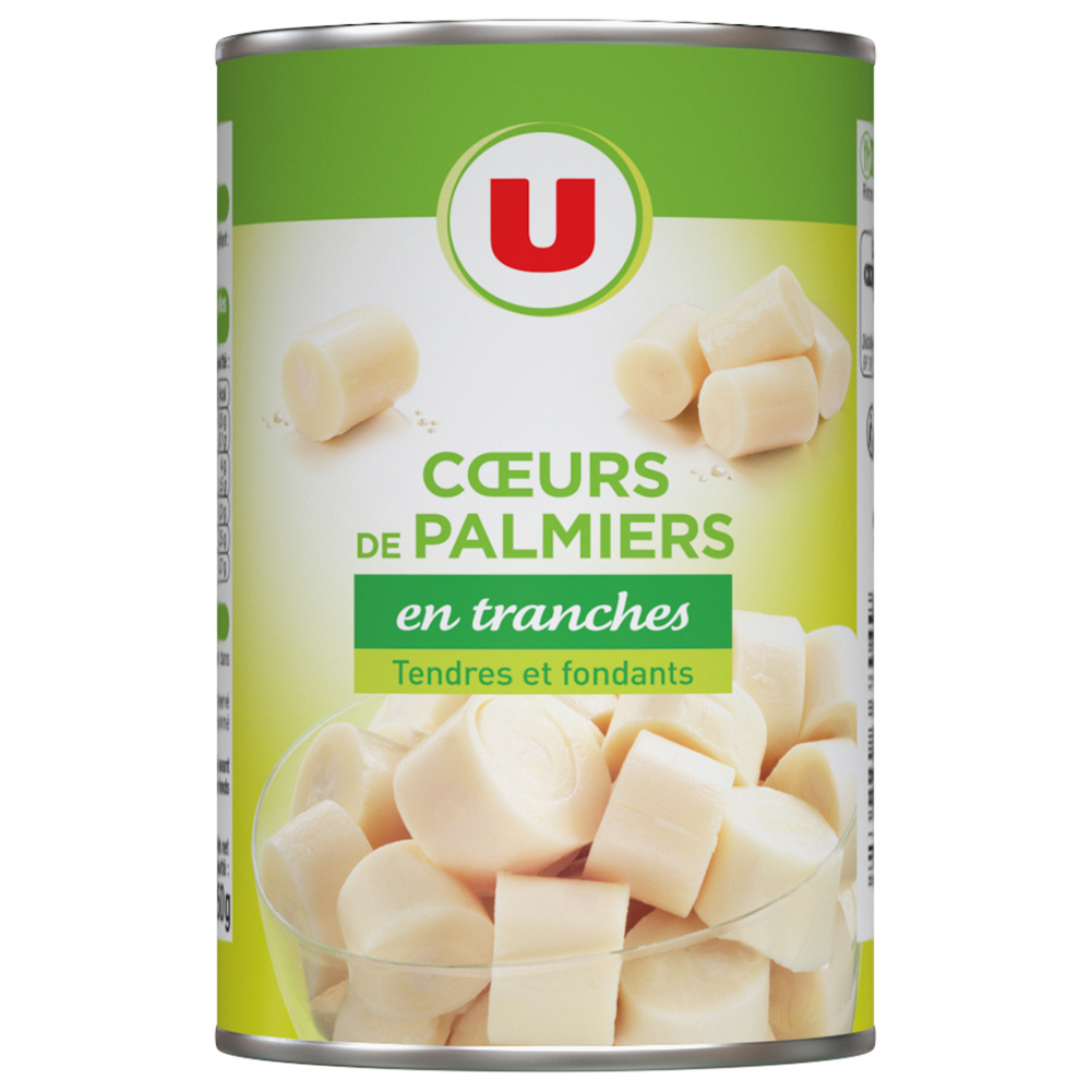 Coeurs de palmier en rondelles U