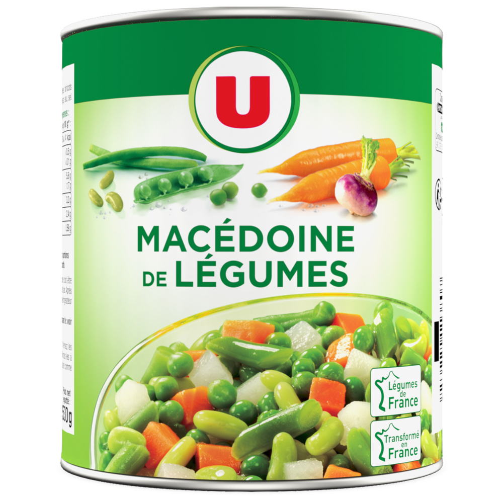 Macédoine de légumes U 