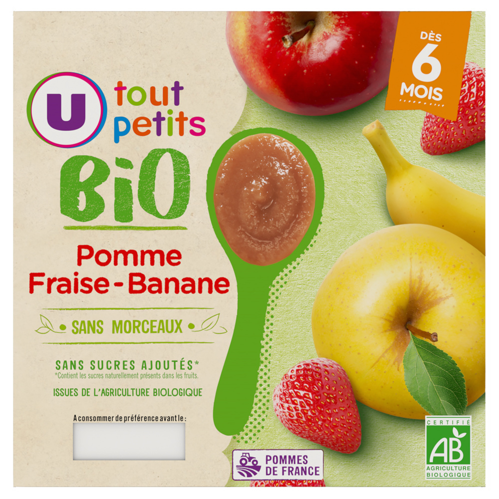 petit pots dessert pomme fraise banane U_TOUT_PETITS Bio