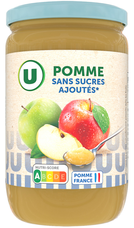 Compote de pomme sans sucres ajoutés U