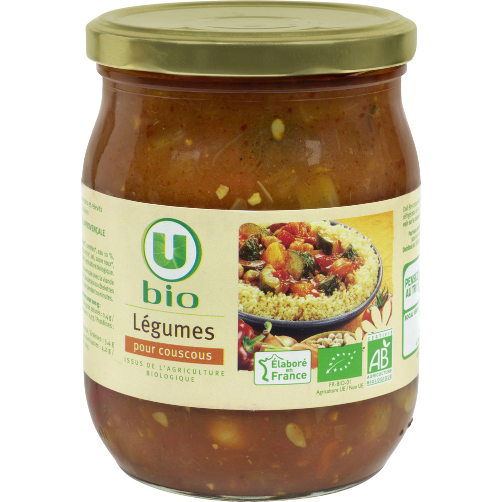 Légumes bio pour couscous U