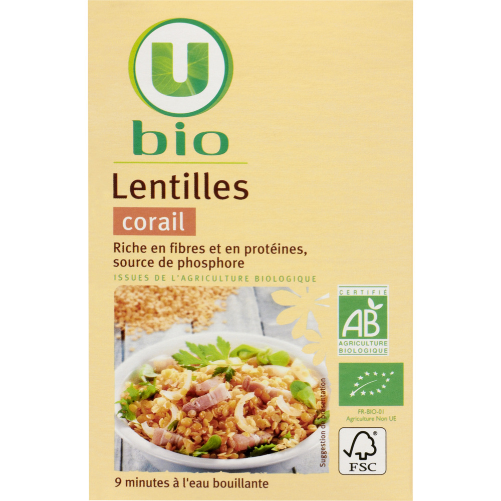 Lentilles corail