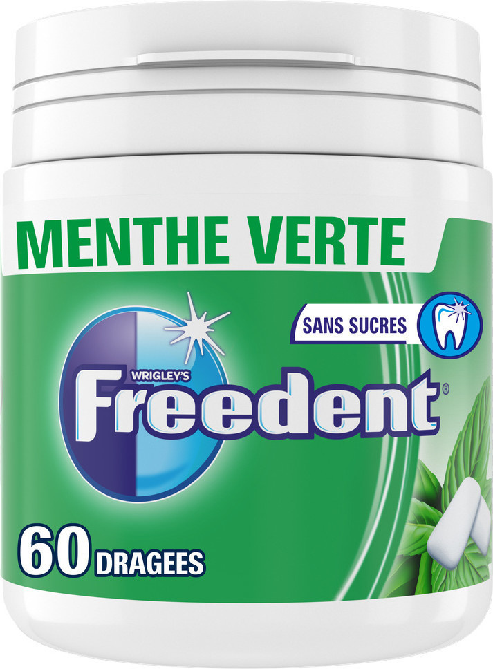 Menthe verte chewing gum Freedent