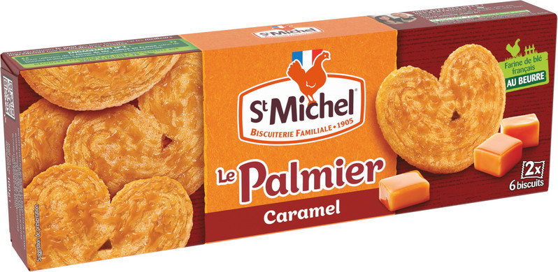 Palmier au caramel St Michel 