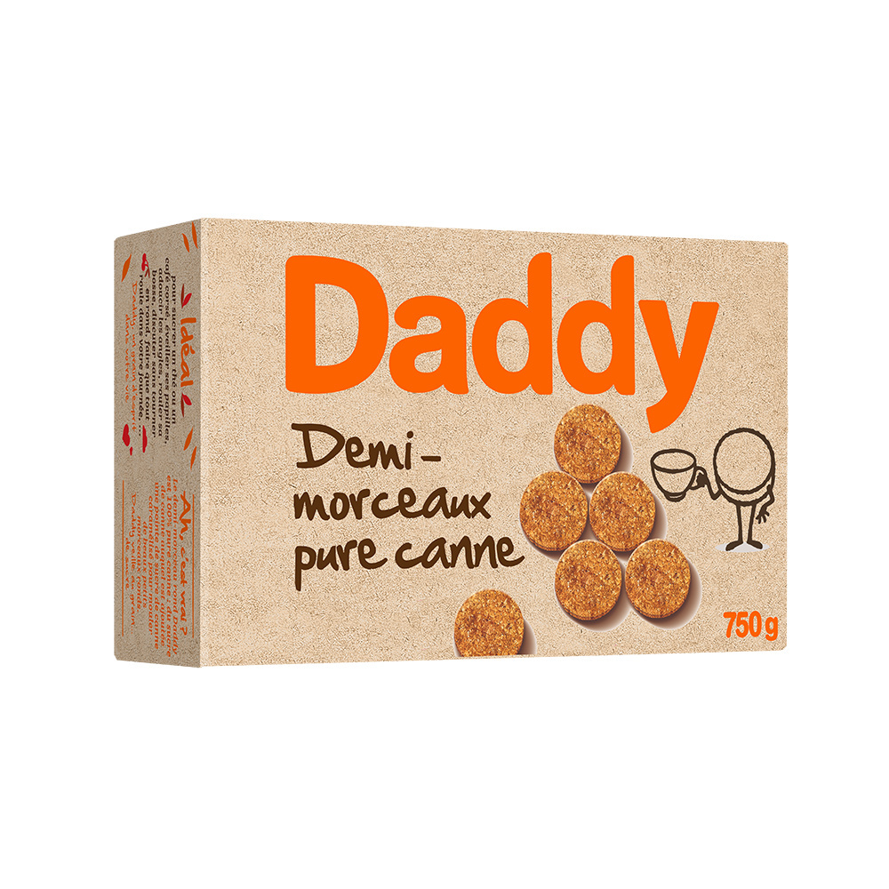 Daddy sucre demi rond pure canne