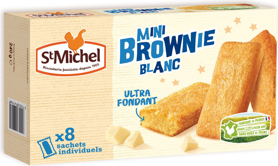 St Michel mini brownies au chocolat blanc 
