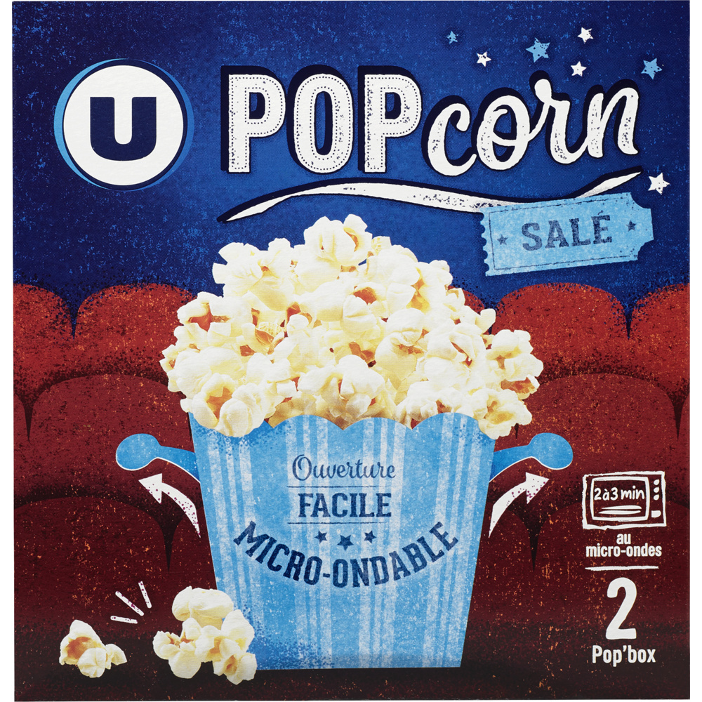 Popcorn salé micro-ondable U
