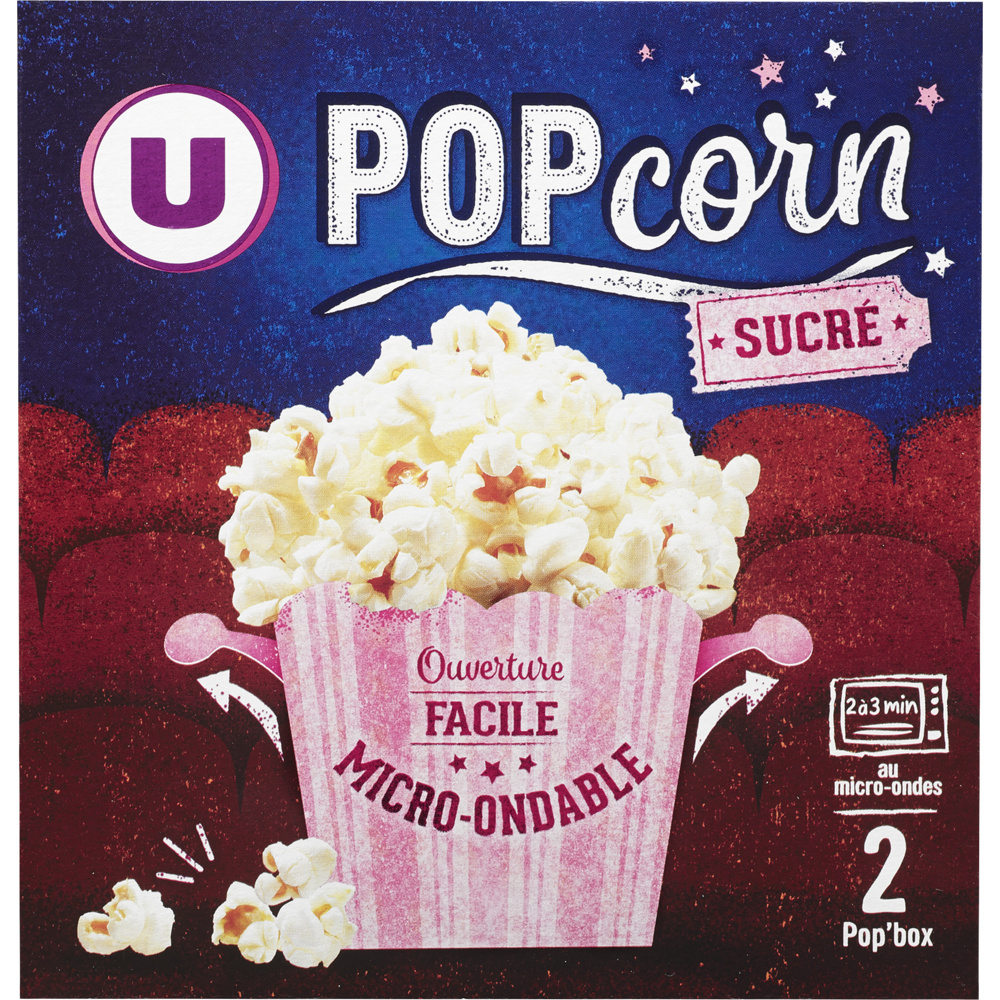 Popcorn sucré micro-ondable U