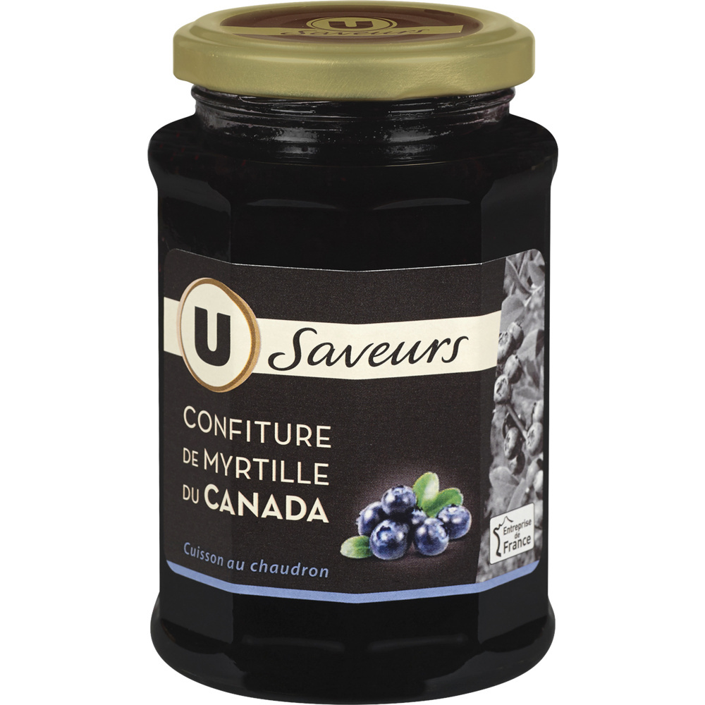 Confiture de myrtille U saveurs