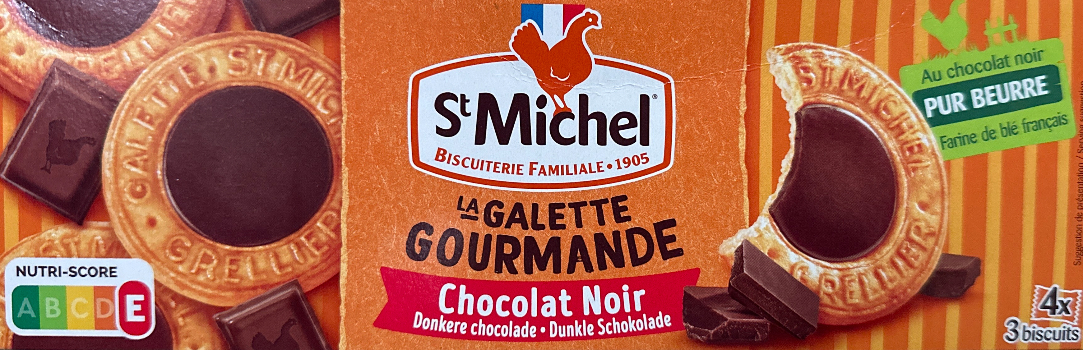 La Galette gourmande au chocolat noir Saint michel