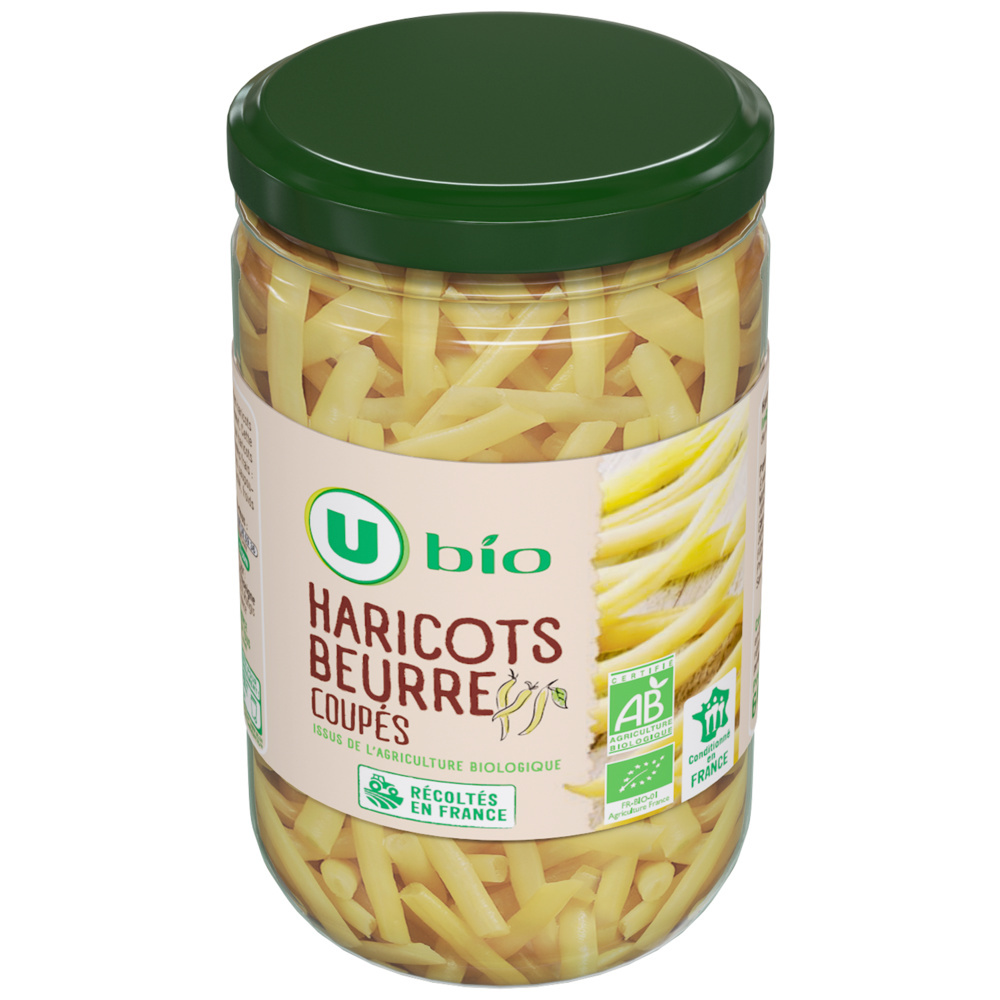 Haricots beurre coupés bio U