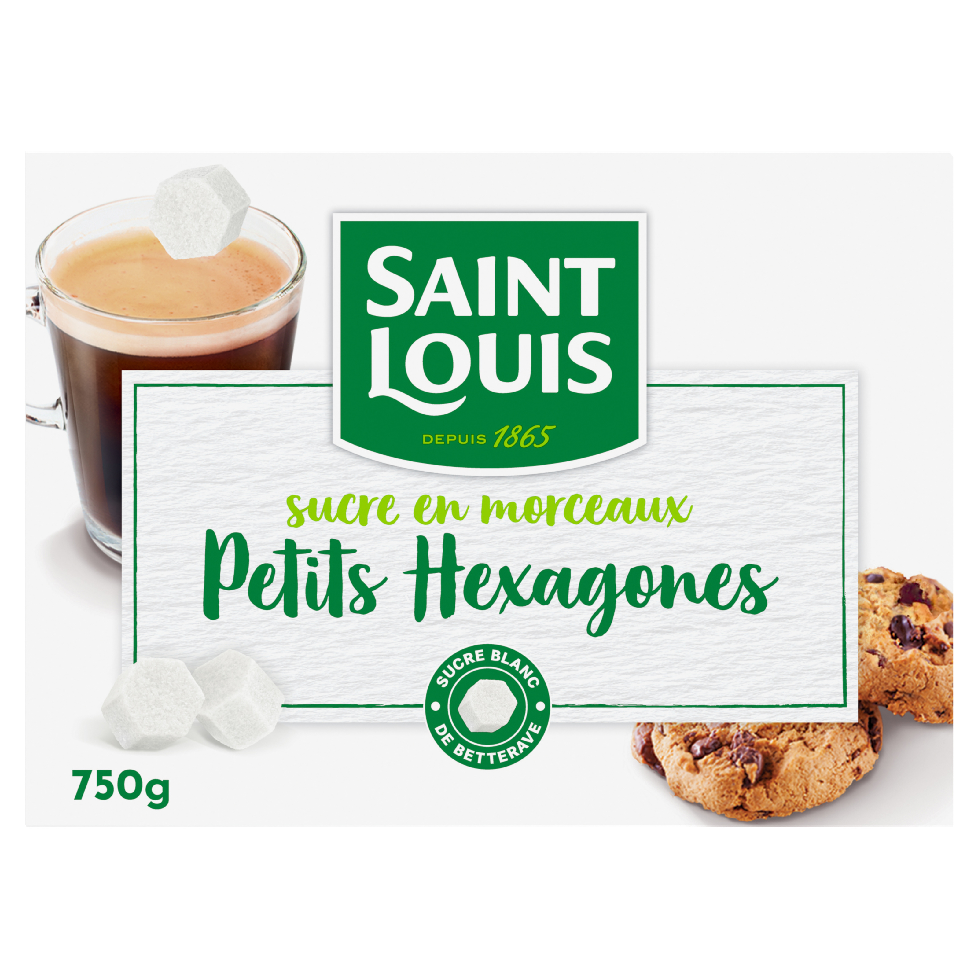 Petits Hexagones de Sucre blanc Saint Louis 