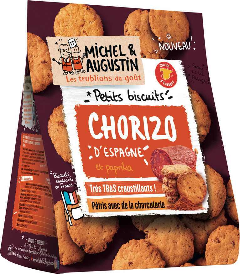 Michel et Augustin biscuits apéritif au chorizo et au paprika