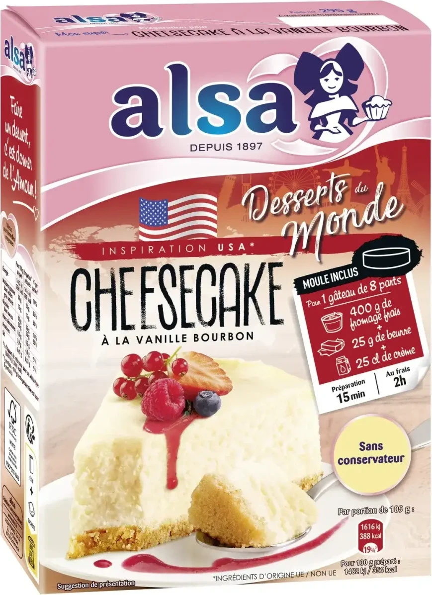 Alsa préparation pour Cheesecake