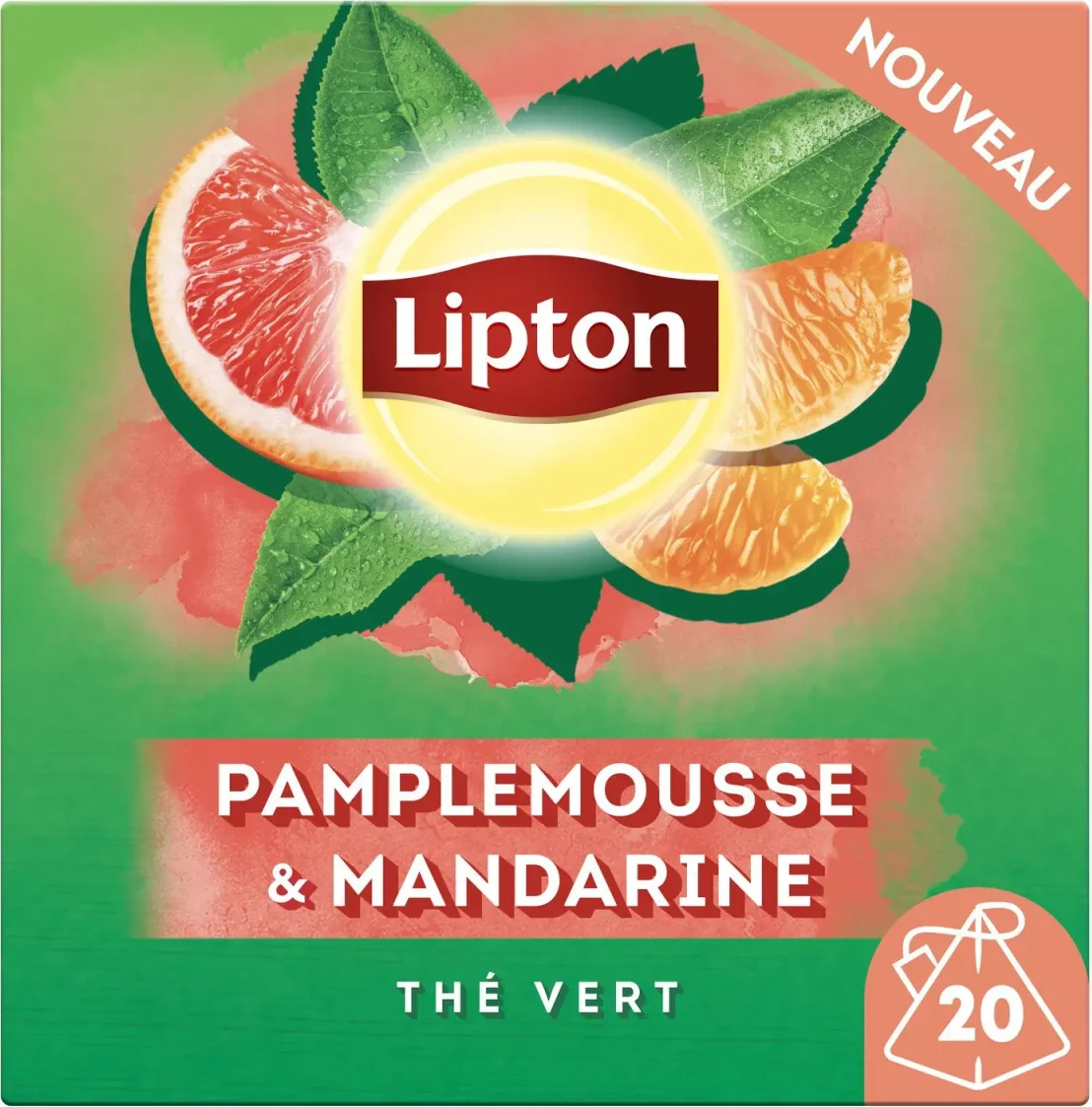 Thé vert pamplemousse & mandarine Lipton