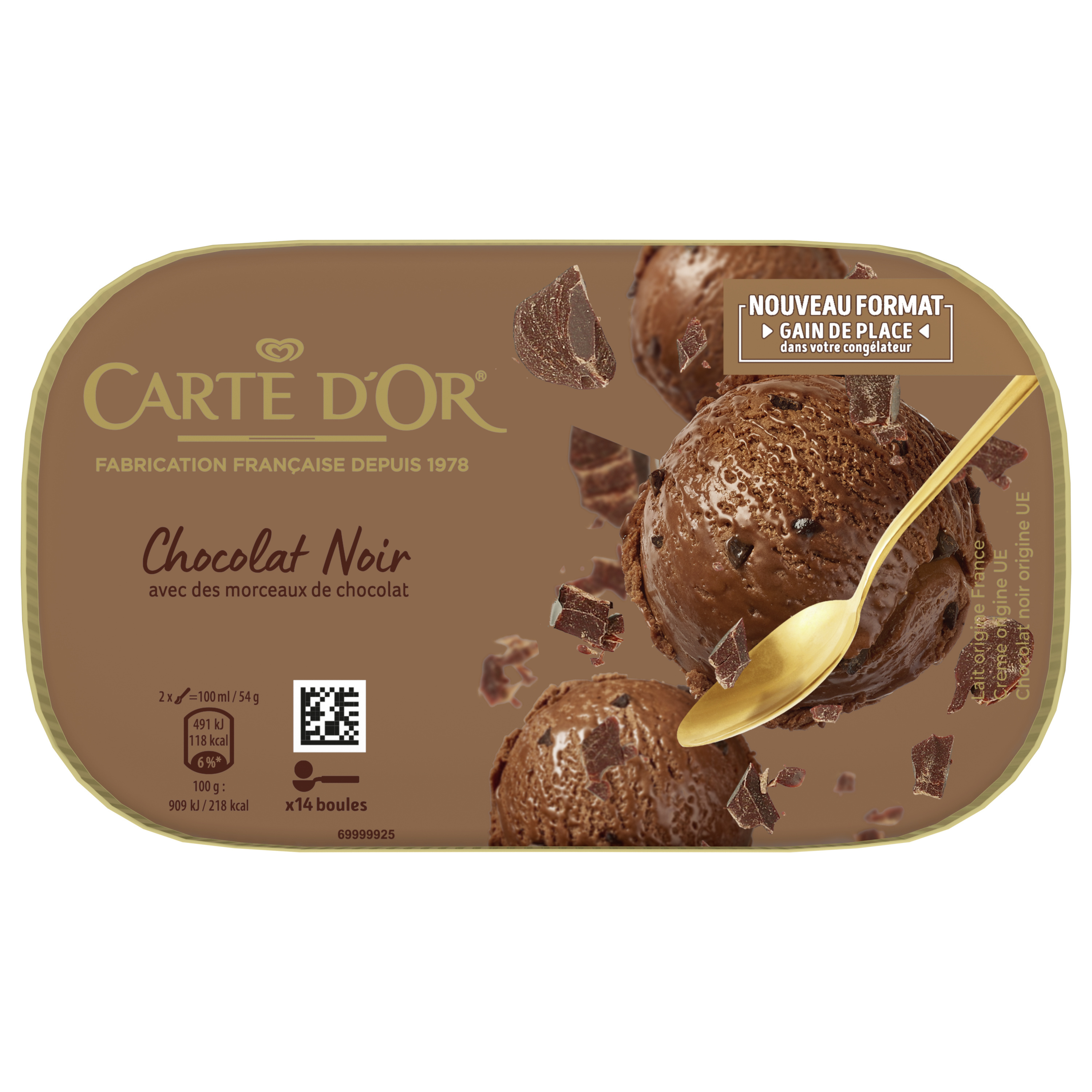Carte d'Or Crème Glacée au Chocolat Noir 